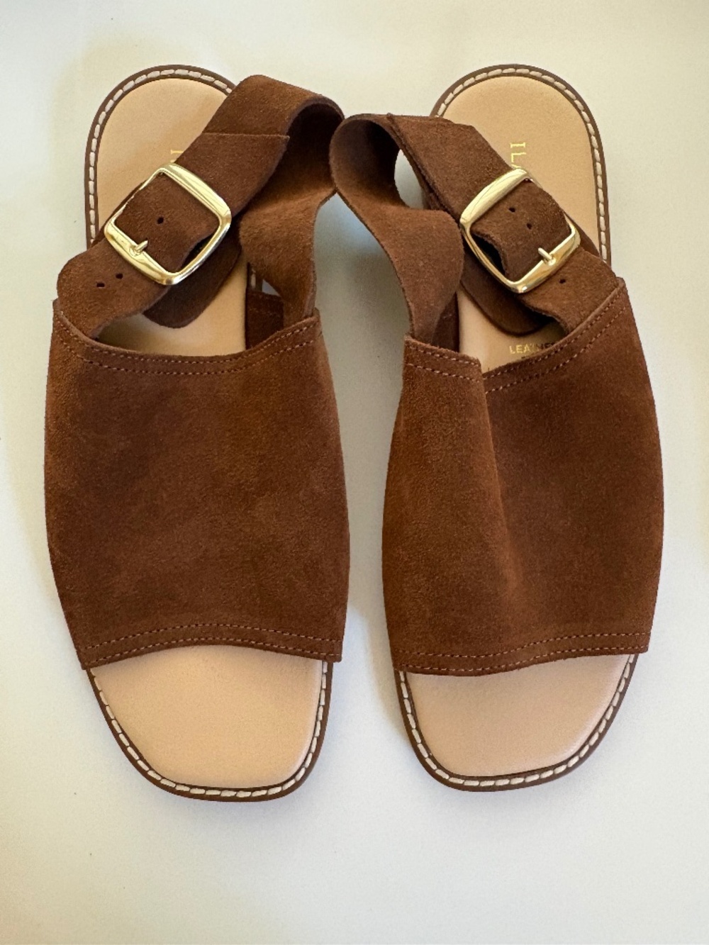 Ilaria Sartori® Brown Suede Sandals Size 7.5